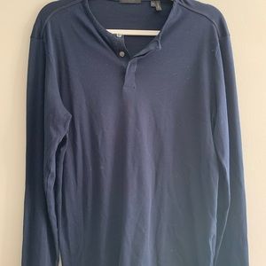 Theory navy Henley shirt